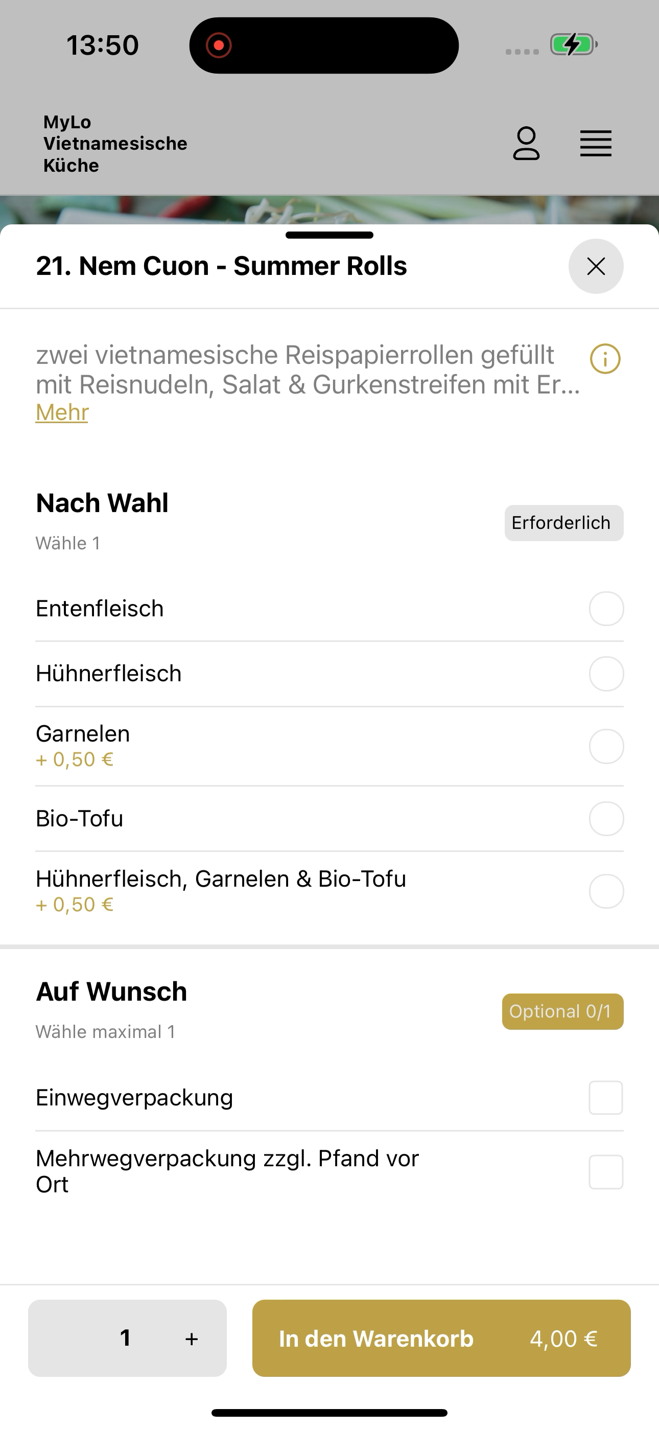 MyLo Vietnamesische Küche screenshot 7