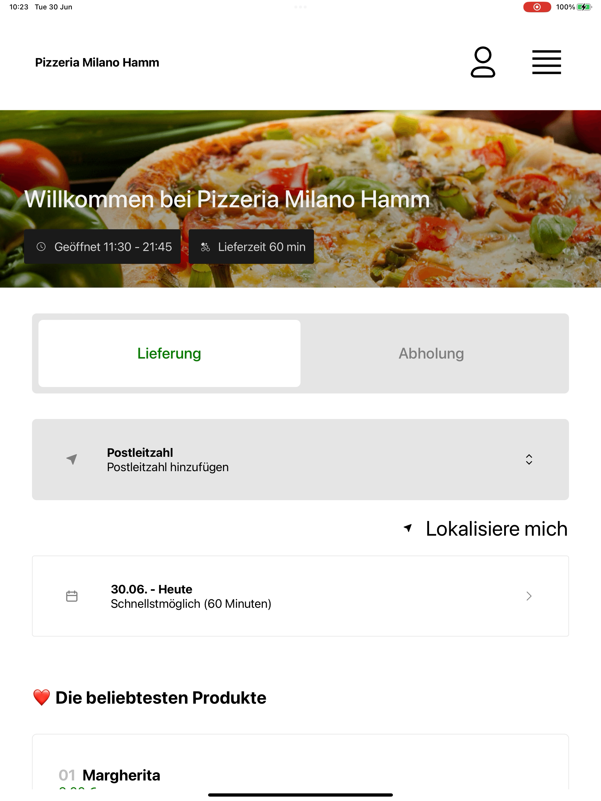 Pizzeria Milano Hamm
