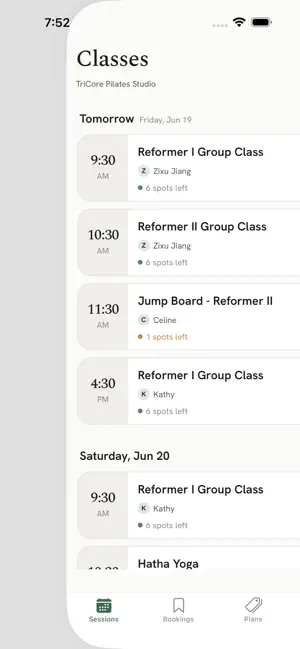 TriCore Pilates Studio screenshot 1