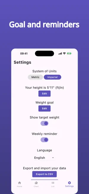 Weight Tracker, BMI calculator screenshot 3