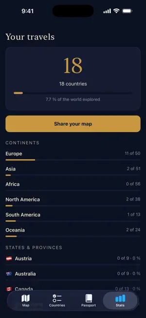 Mapmory: Travel Scratch Map screenshot 2