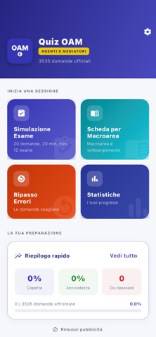 Quiz OAM - Agenti e Mediatori Screenshot 1 of 4