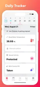 Selene : Woman Cycle Tracker screenshot #1 for iPhone