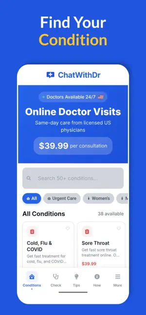 ChatWithDr: Online Doctor 24/7 screenshot 1