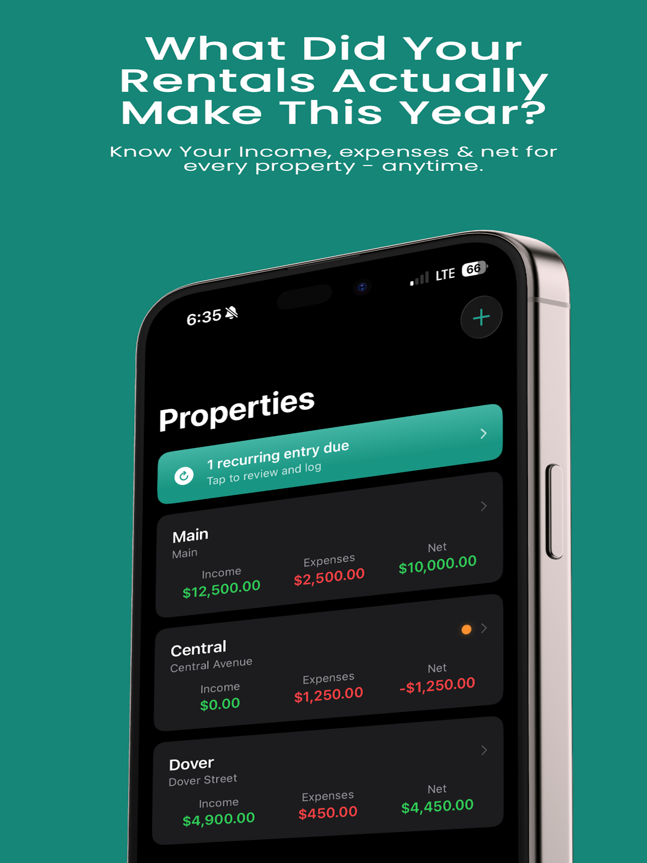 Rental Log – Income & Expense