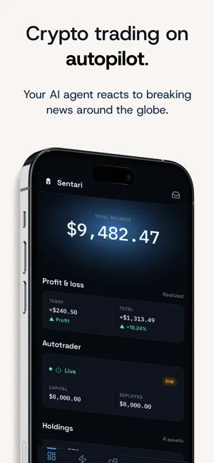 Sentari: Crypto Trade Signals screenshot 1