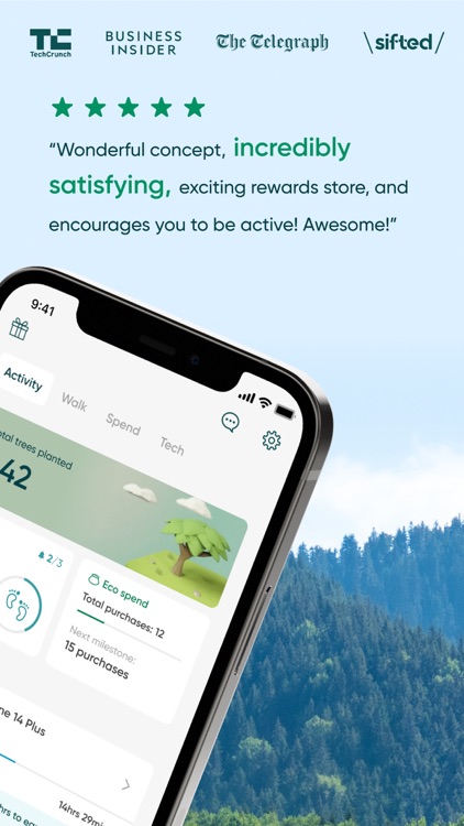 Treecard: Walking Step Tracker