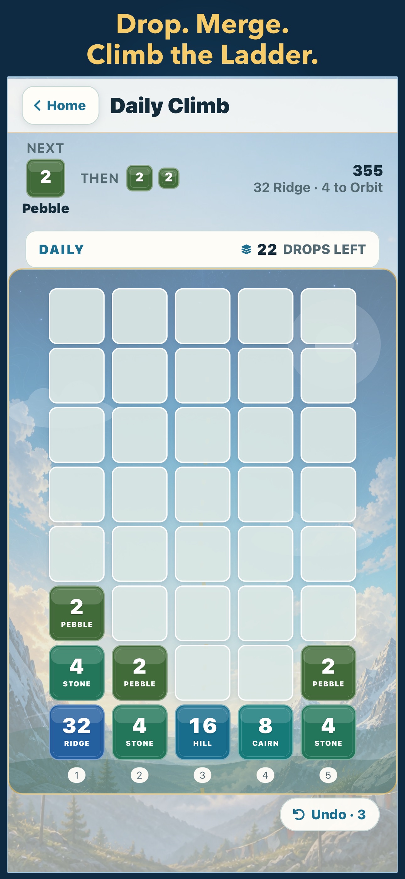 Screenshot 2 of Upward: Number Merge Puzzle