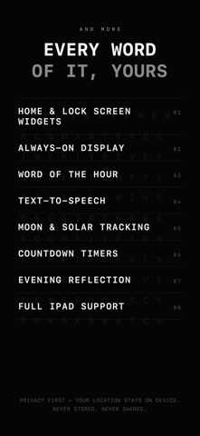LEXIS - Word Clock Live Widget Screenshot 9 of 10