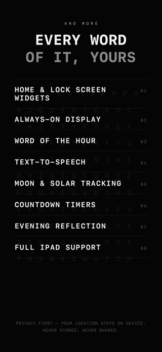 LEXIS - Word Clock Live Widget Screenshot 9 of 10