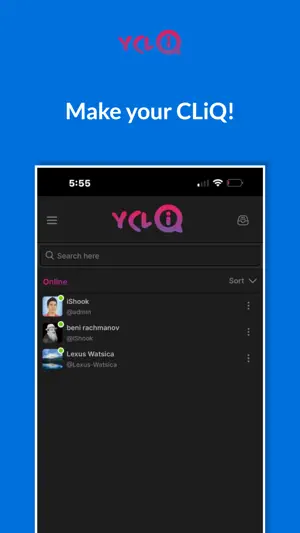 yCliq screenshot 1