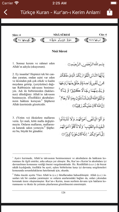 Screenshot #3 pour Kuran Türkçe Tercüme