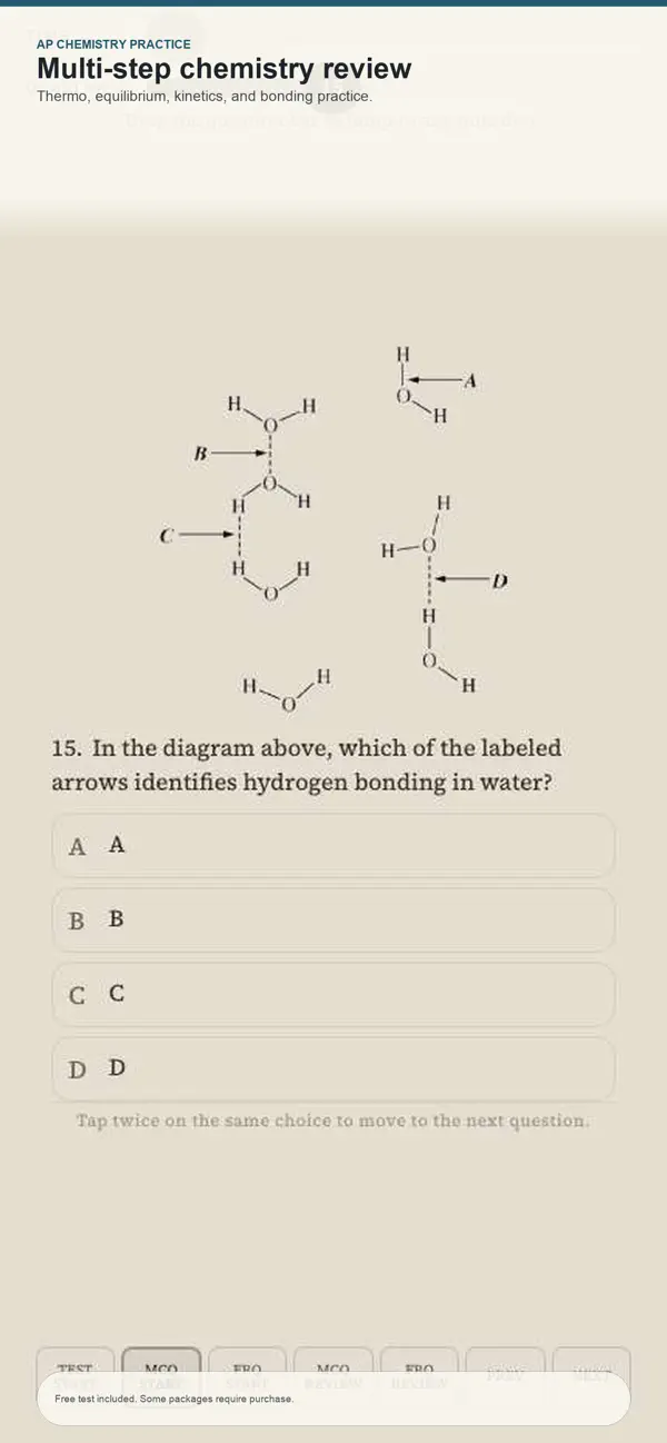 Screenshot #2 pour AP Chemistry Realistic Test