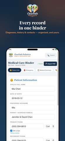 ClearPath Pediatrics screenshot