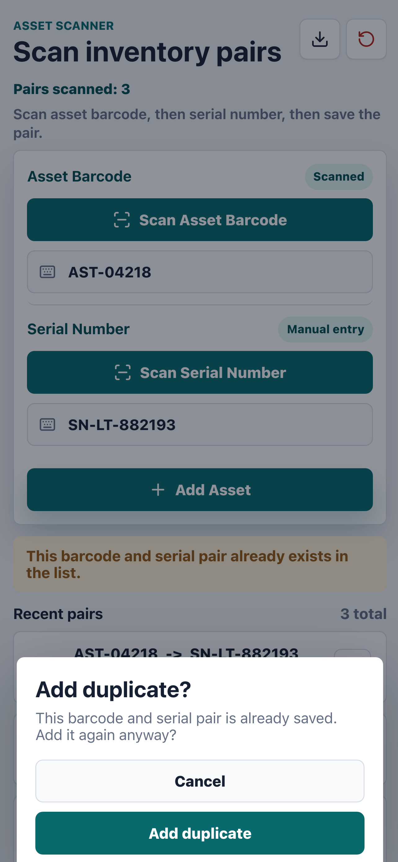 Asset Scanner
