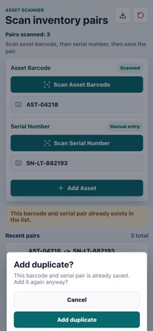 Asset Scanner screenshot