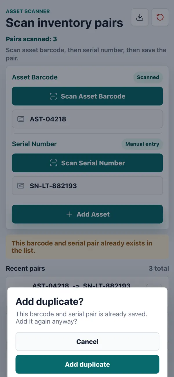 Screenshot #3 pour Asset Scanner