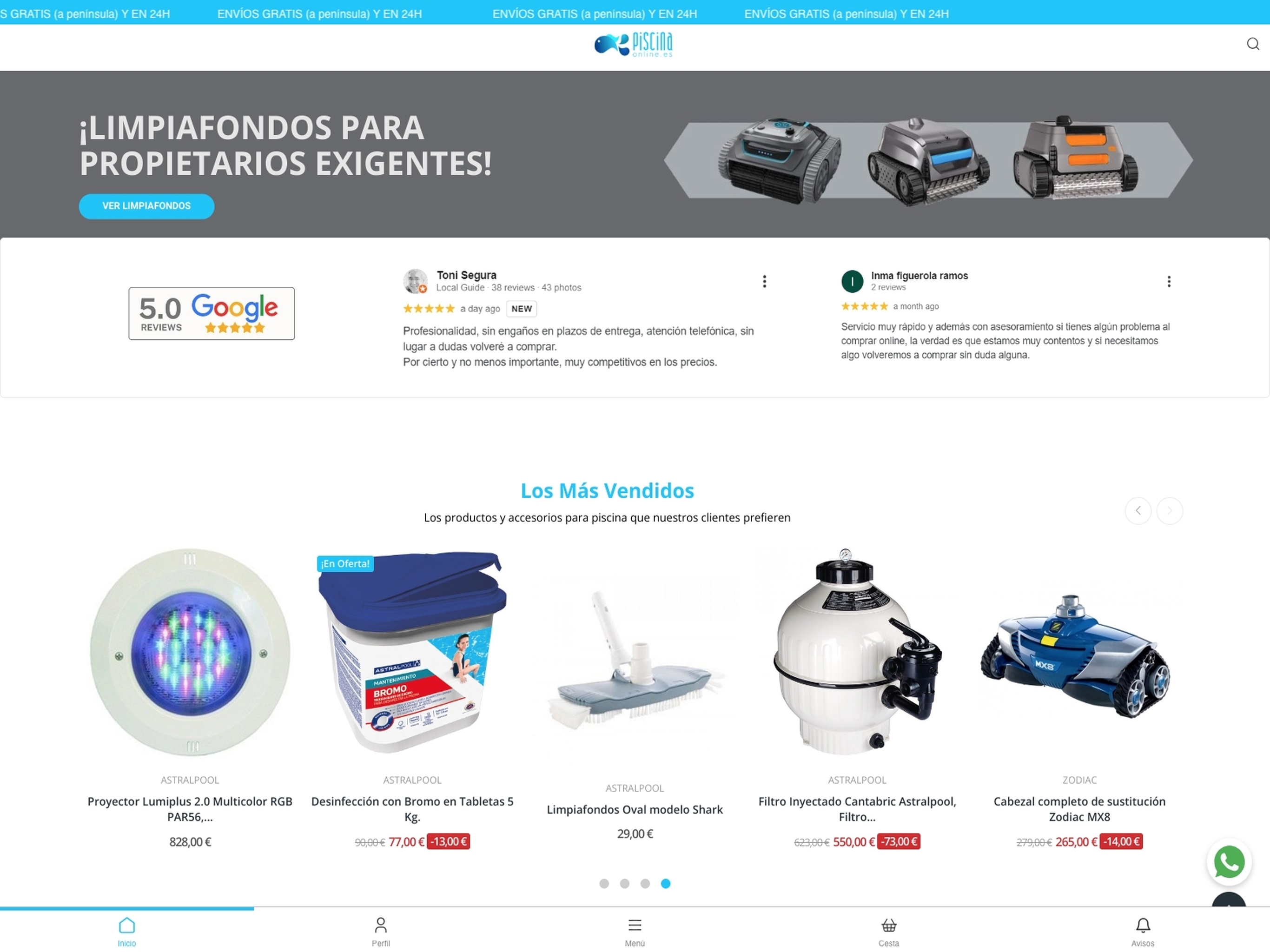Piscina Online – Todo piscinas screenshot 5