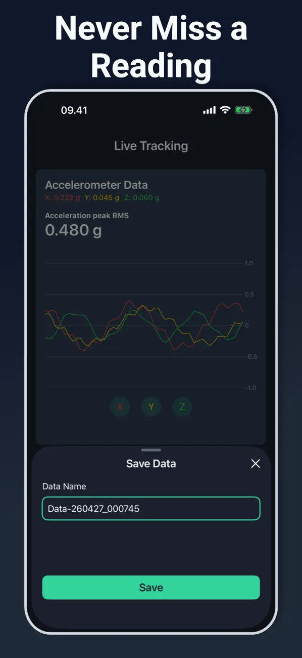 Screenshot #2 pour Accelerometer