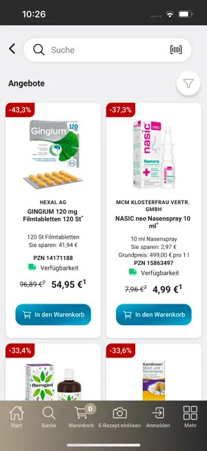 Onlineapotheke Süssmann screenshot 2