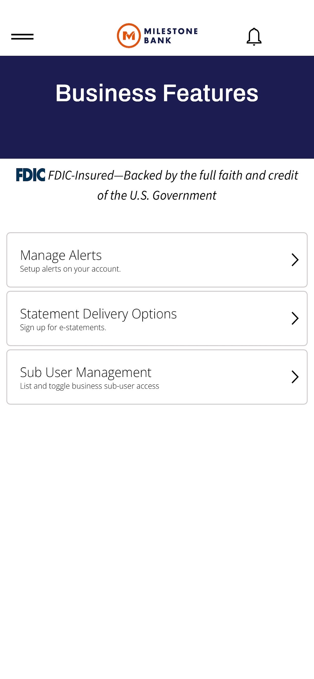 Milestone Bank Mobile screenshot 5