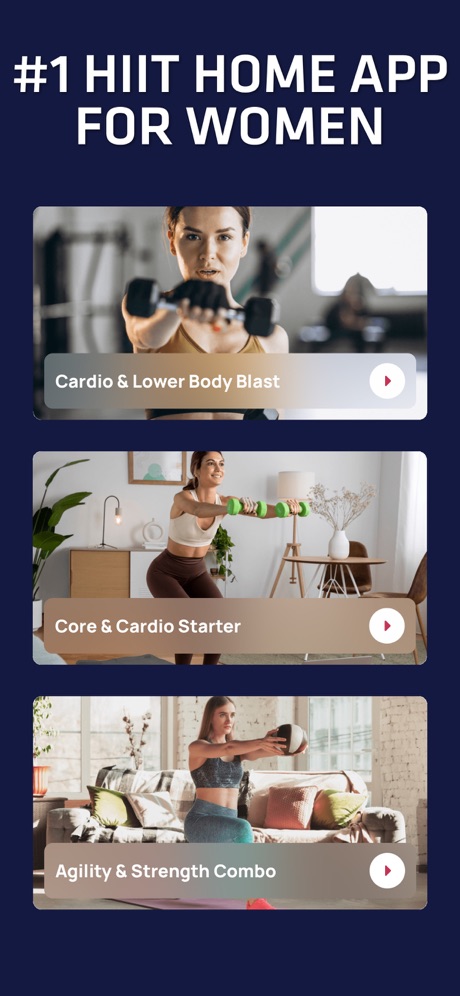 HIIT Home Workouts For Women app screenshot 1
