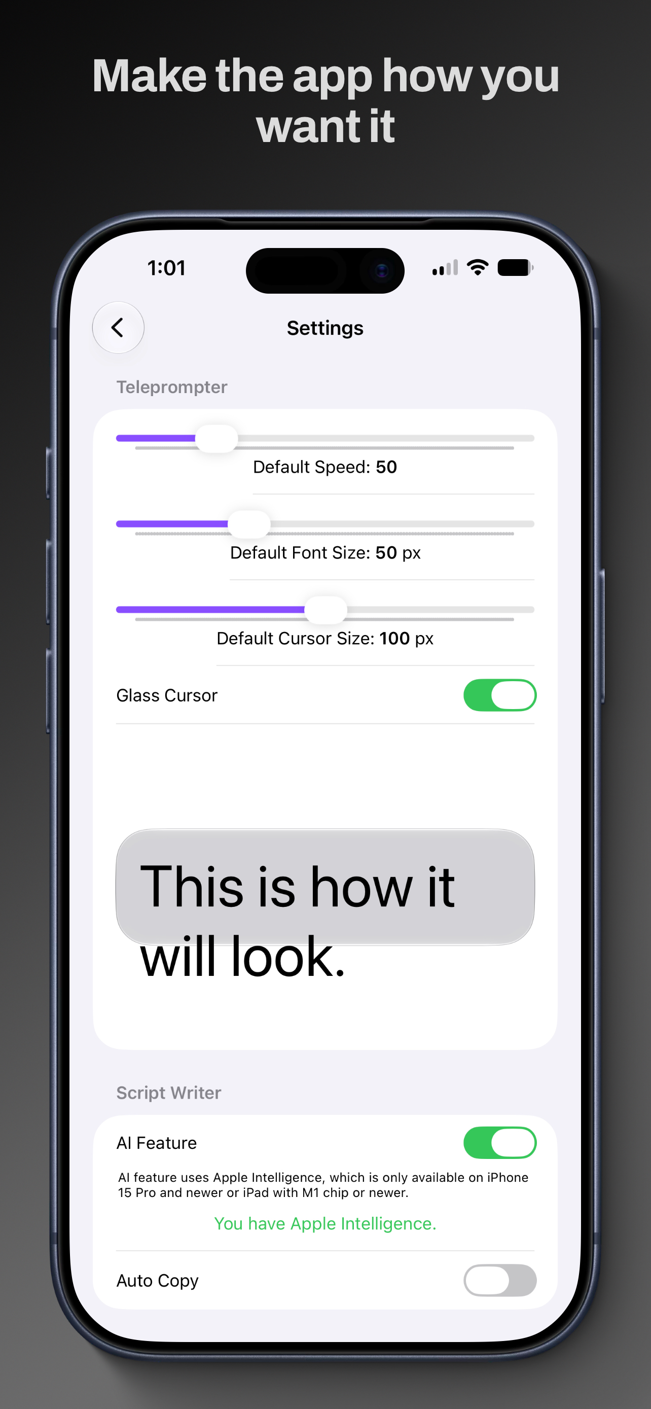 Studio: Teleprompter screenshot 4