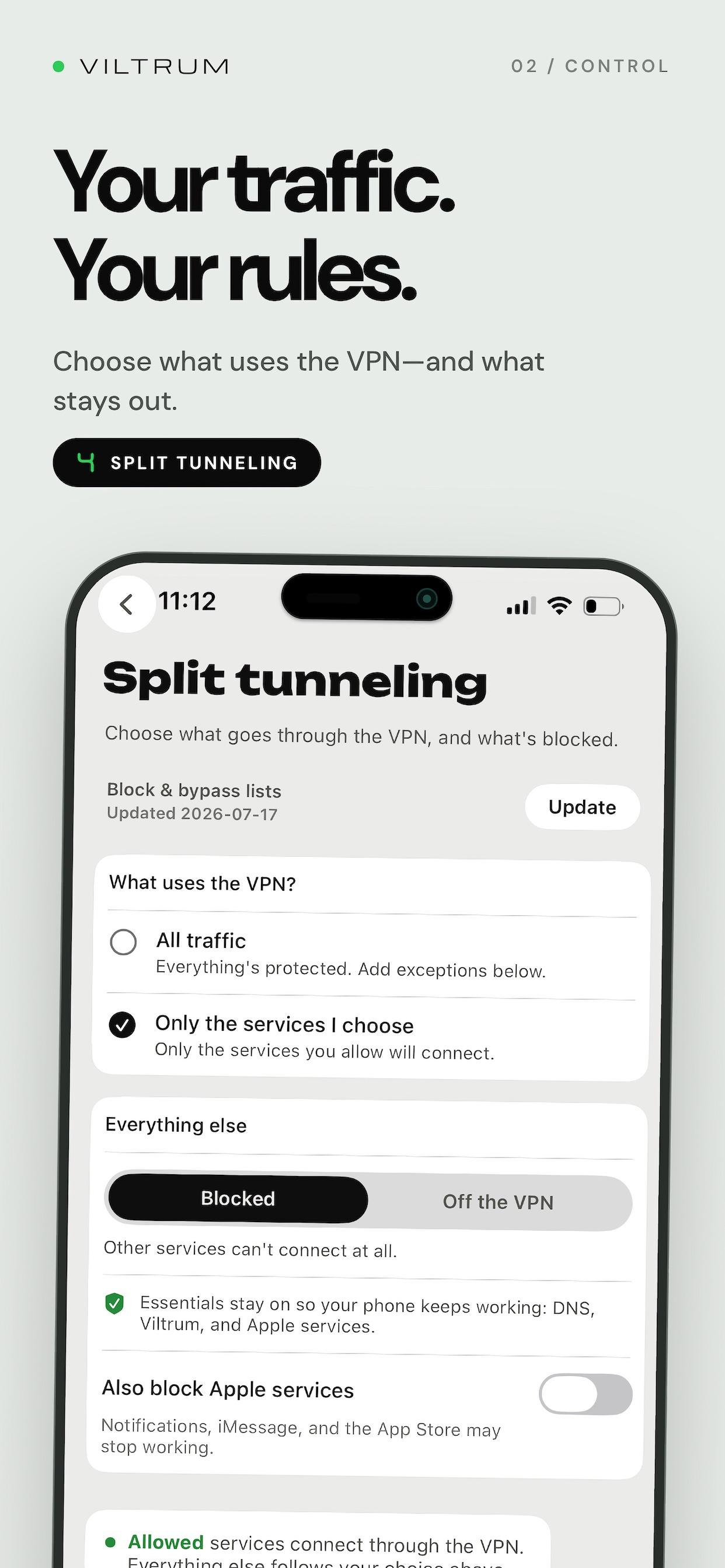 Viltrum VPN screenshot 2