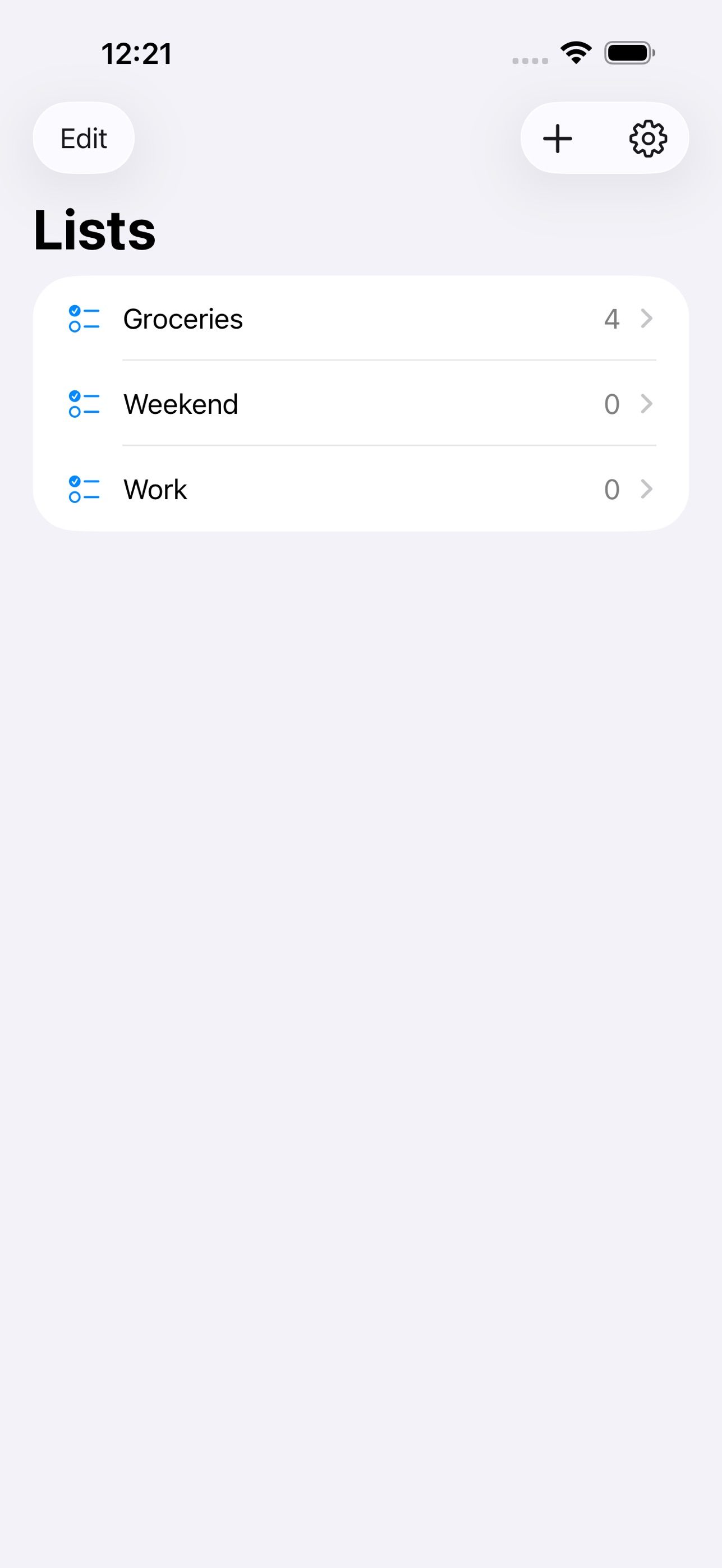 Screenshot 1 of Slate: List Widgets