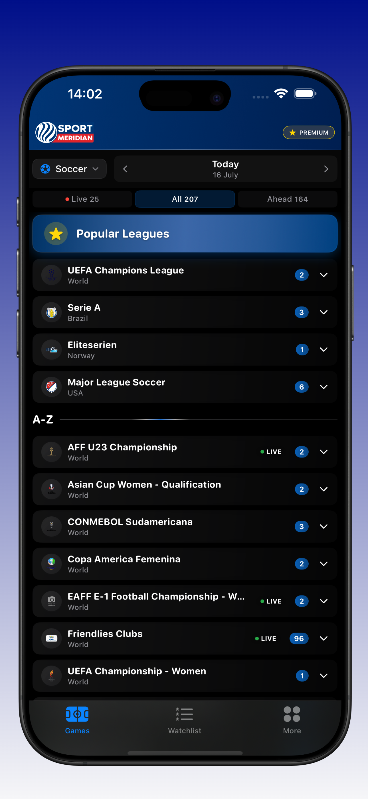 SportMeridian: Live scores