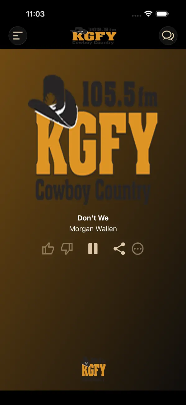 Screenshot #1 pour KGFY Cowboy Country 105.5 FM