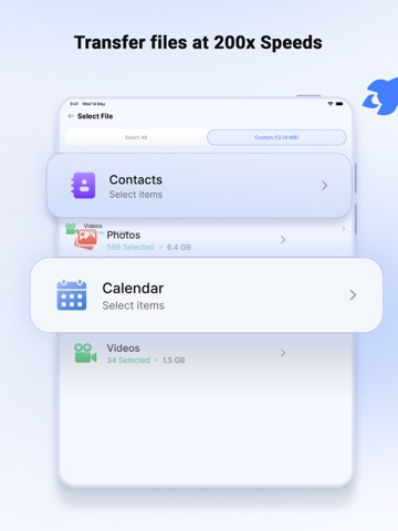 Smart Switch my Phone Transfer iPad screenshot