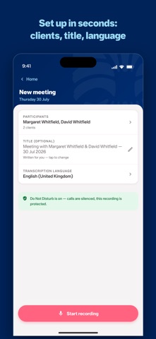 AdviserNotes screenshot