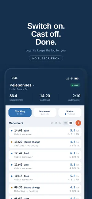 Logmile screenshot 1