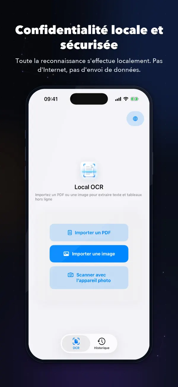 Screenshot #1 pour LocalOCR - OCR privé