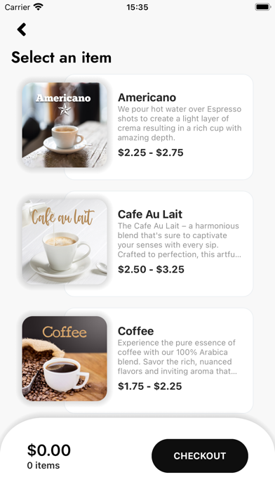Beca House Coffee Co. Screenshot