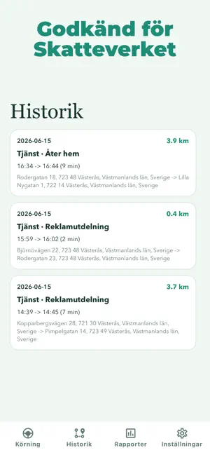 Svensk Körjournal screenshot 3