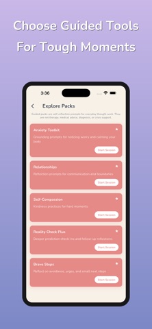 Thought Tracker CBT iPhone screenshot