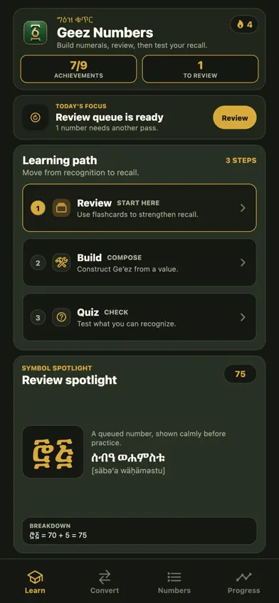 Geez Numbers screenshot 1