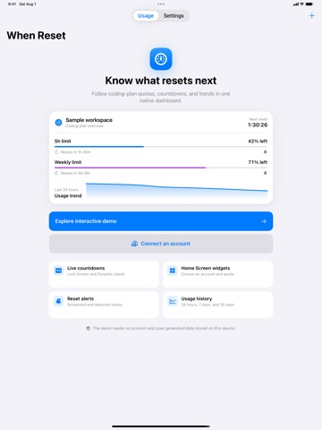 WhenReset Screenshot 2