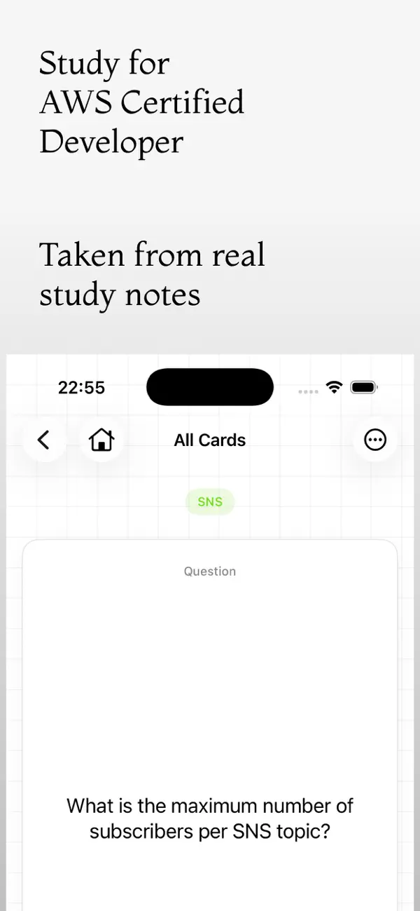 Screenshot #1 pour Certified Developer Flashcards