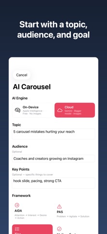Carousel: AI Posts for Insta Screenshot 4 of 7