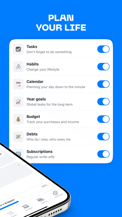 Screenshot #2 pour MyLife: finance & to do list