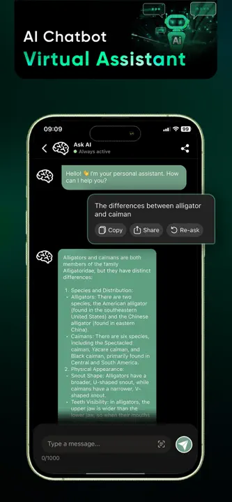 Chat AI: Ask Chatbot Answers : capture d’écran 2 sur 10