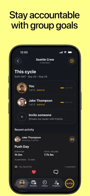 Orion: Social Workouts & Coach screenshot 1