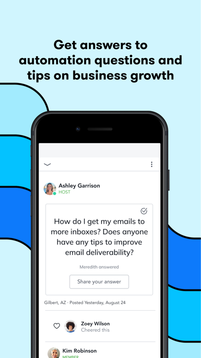 Keap Community iPhone screenshot 2 - Social Networking app