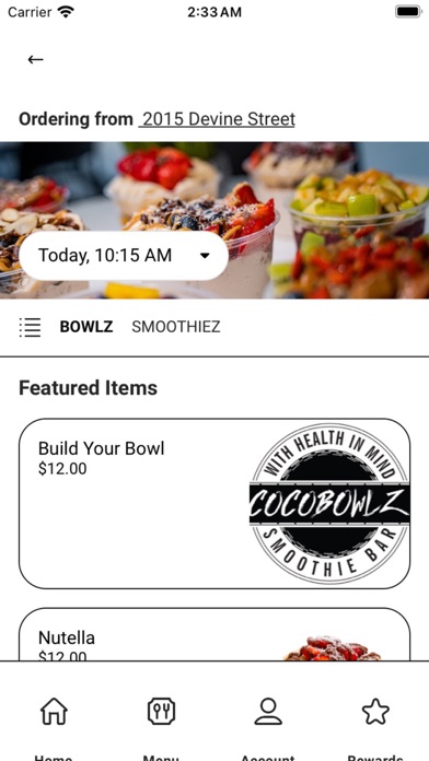 COCOBOWLZ iPhone screenshot 3 - Food & Drink app