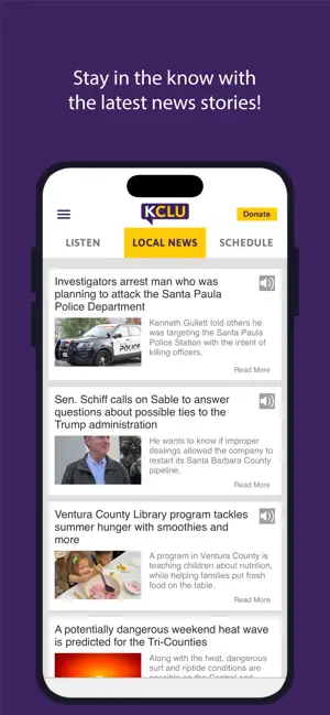 KCLU screenshot 3