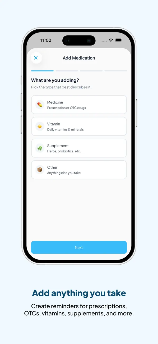Screenshot #2 pour Roxi: Pill Reminder