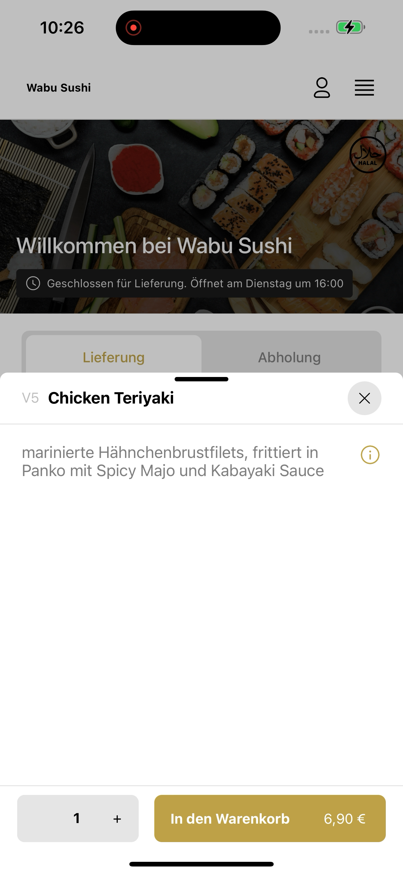 Wabu Sushi screenshot 8